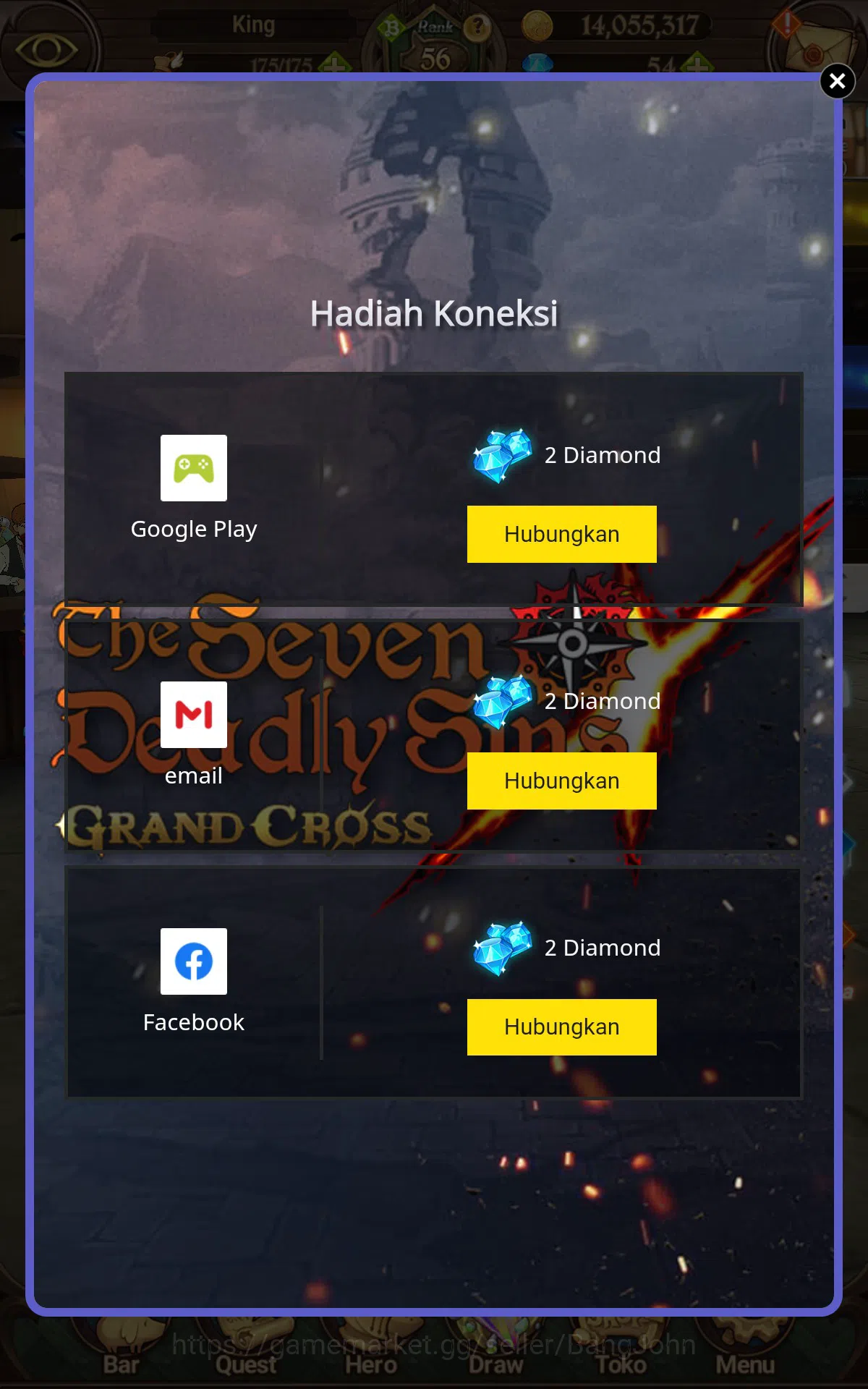 The Seven Deadly Sins: Grand Cross Accounts ASIA|2.4M CC|1LR Elizabeth,Full collab Fire force& image 1
