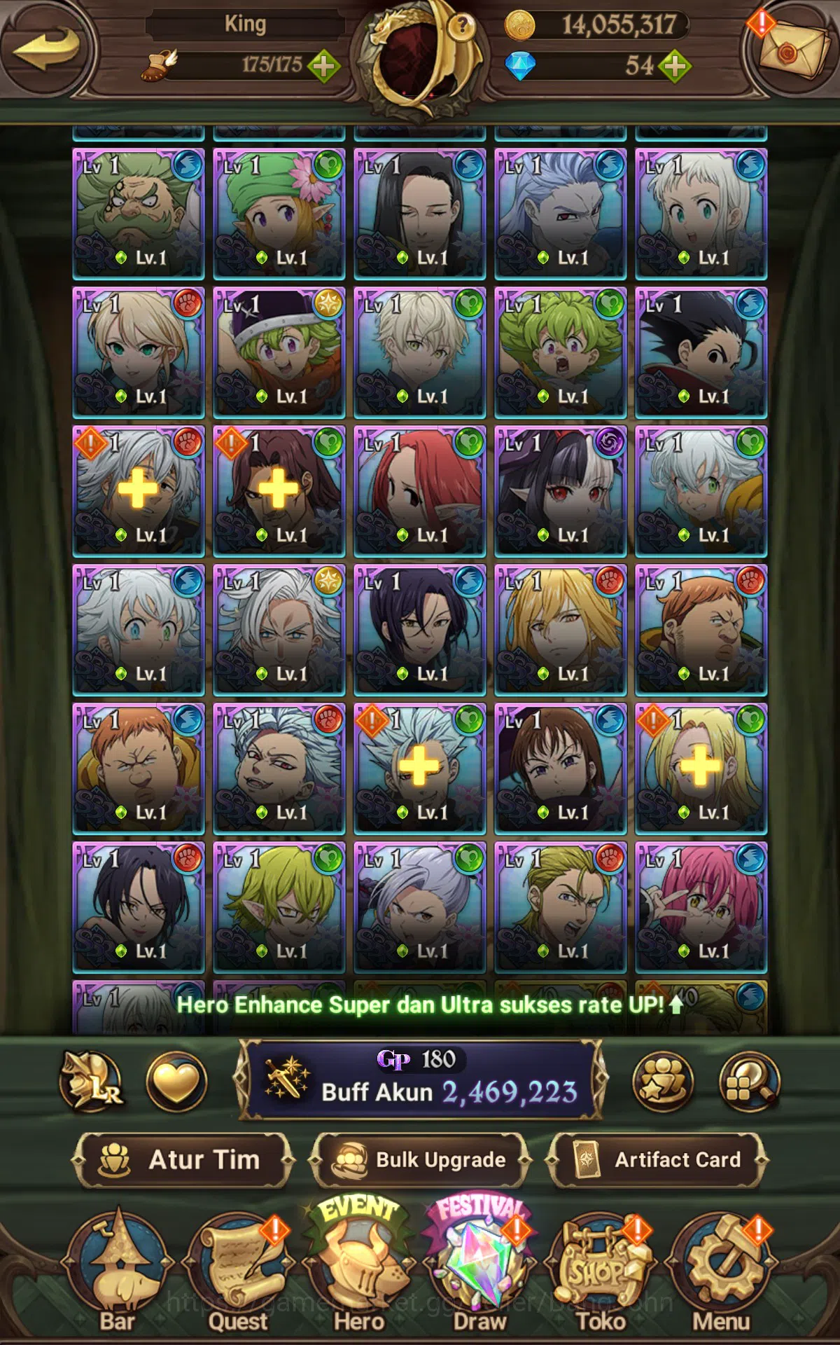 The Seven Deadly Sins: Grand Cross Accounts ASIA|2.4M CC|1LR Elizabeth,Full collab Fire force& image 15