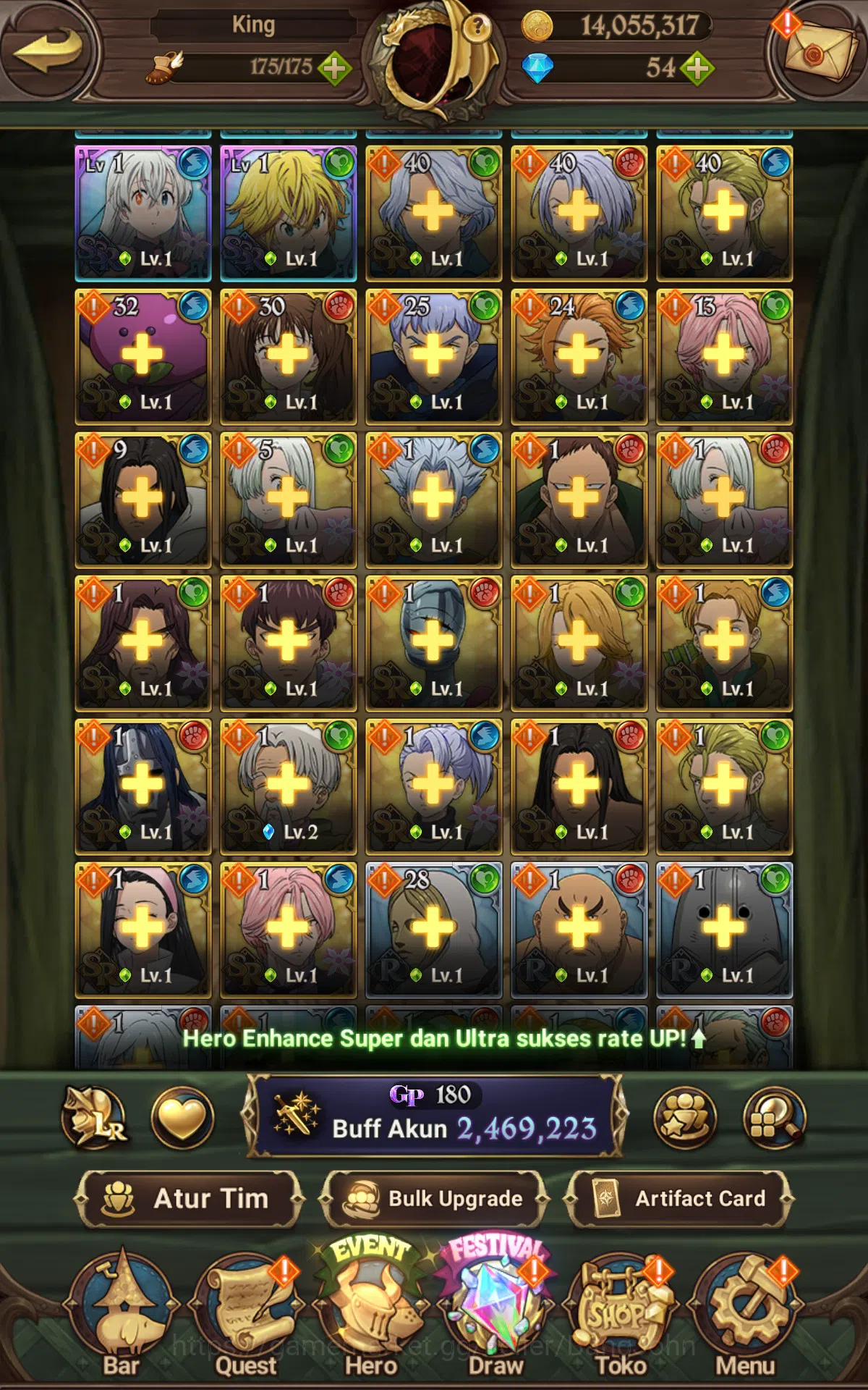 The Seven Deadly Sins: Grand Cross Accounts ASIA|2.4M CC|1LR Elizabeth,Full collab Fire force& image 16