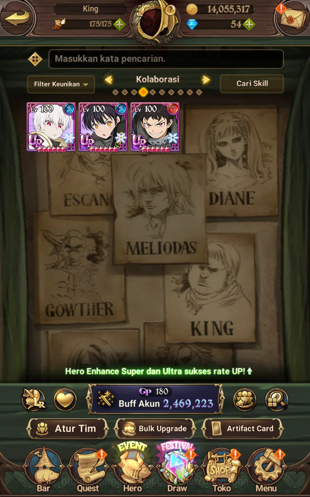 The Seven Deadly Sins: Grand Cross Accounts ASIA|2.4M CC|1LR Elizabeth,Full collab Fire force& image 8