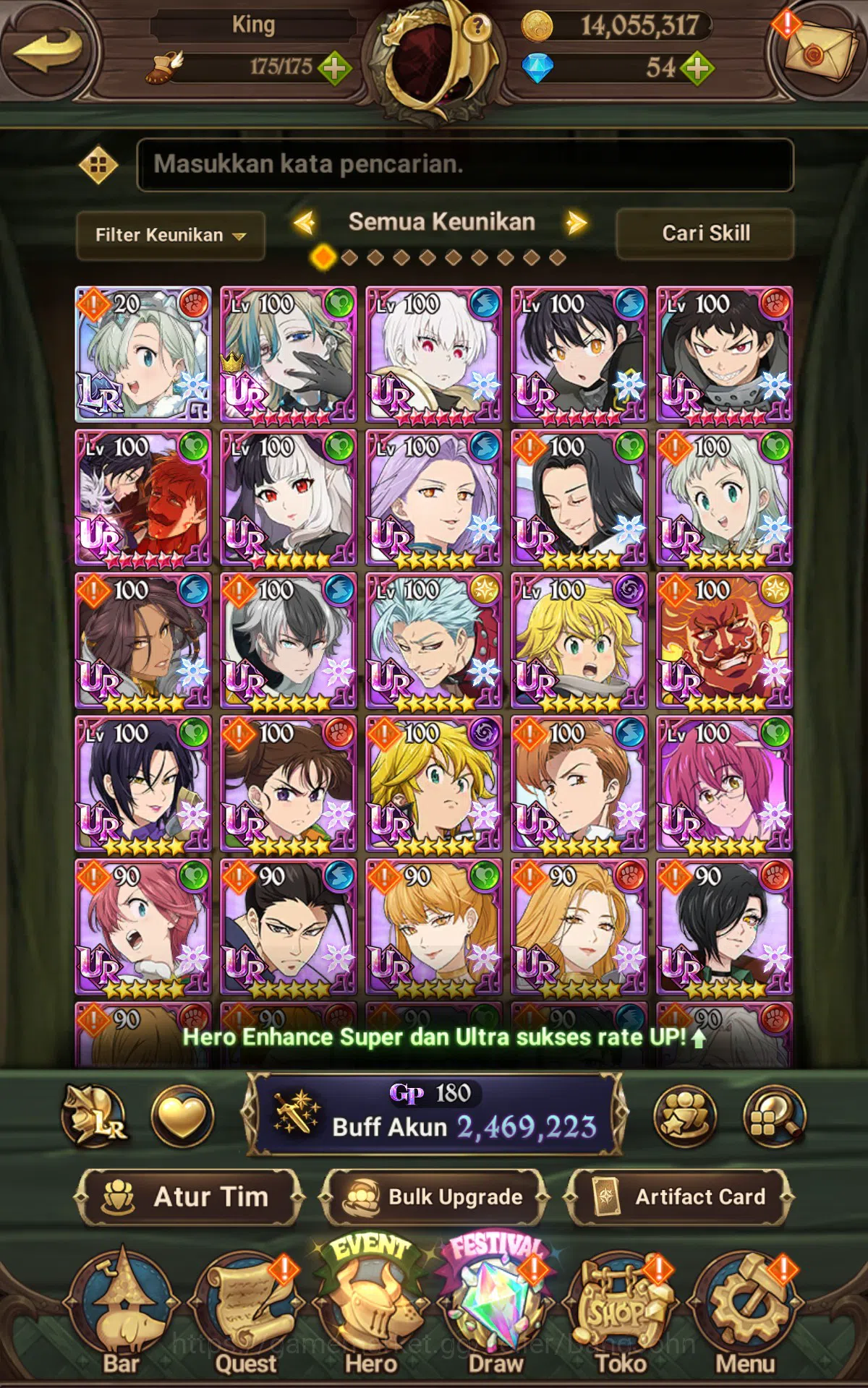 The Seven Deadly Sins: Grand Cross Accounts ASIA|2.4M CC|1LR Elizabeth,Full collab Fire force& image 9