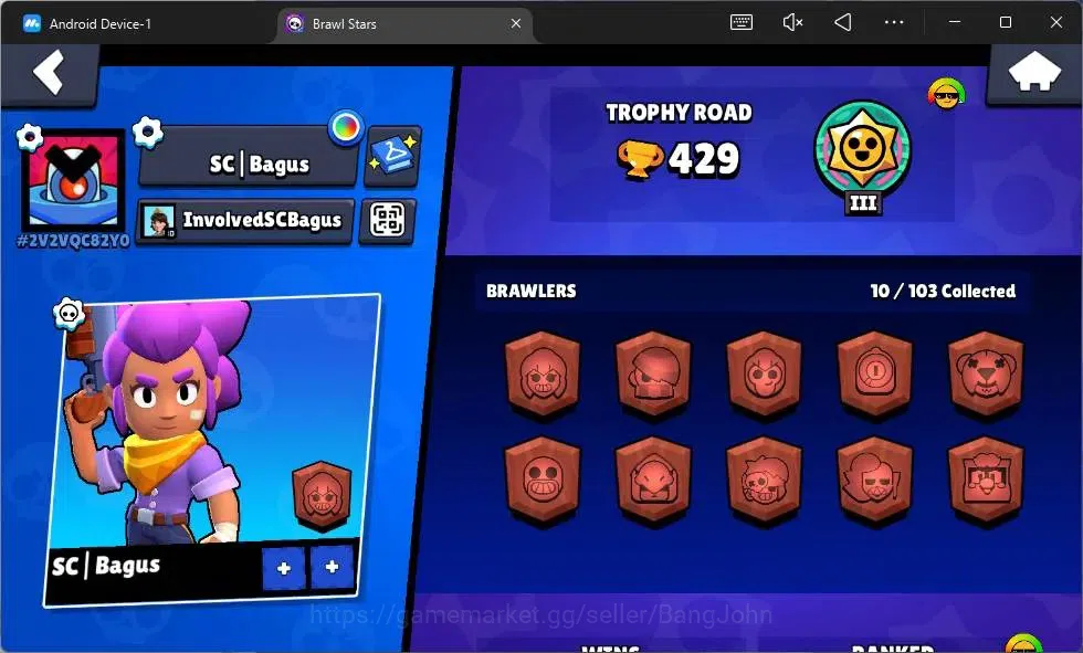 Brawl Stars Accounts Global | 429 Thropy | 10 Brawler|1 Max Hypercharge image 7