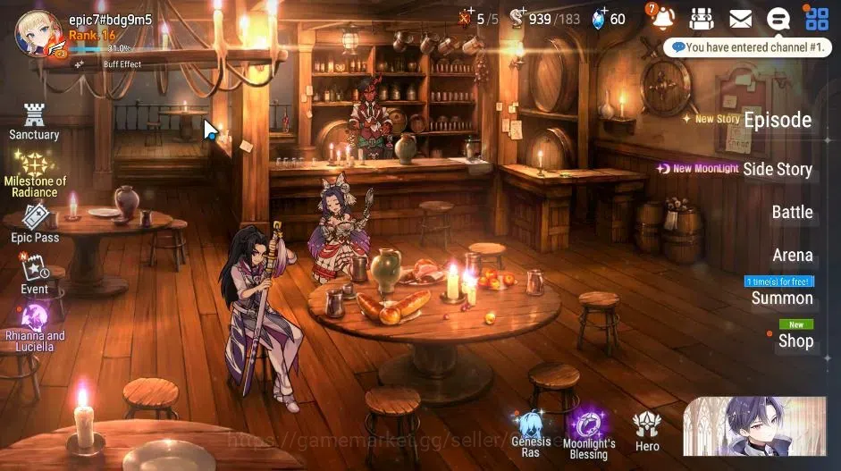 Epic Seven Accounts GLOBAL Unverif|New Era|2 ML(Rhiana&Luciel,Straze)+ image 1