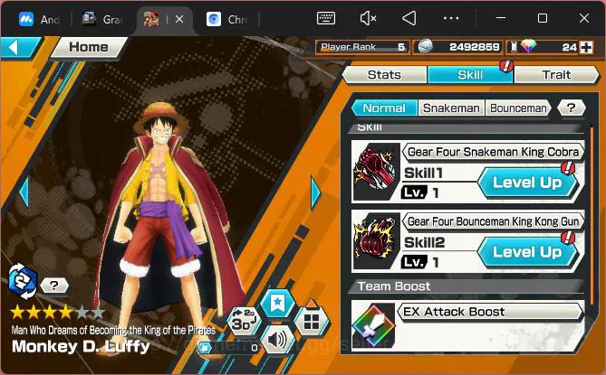 One Piece Bounty Rush Accounts Others GLOBAL| EX 5| PR 5|T5E Nusjuro,BP Kuzan,WI Trafalgar Law,BMO Kaido,MWD Luffy,etc|More 10
