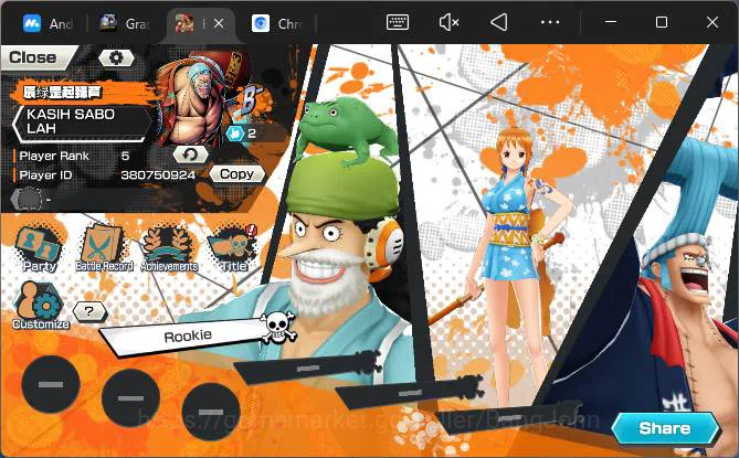 One Piece Bounty Rush Accounts Others GLOBAL| EX 5| PR 5|T5E Nusjuro,BP Kuzan,WI Trafalgar Law,BMO Kaido,MWD Luffy,etc|More 2