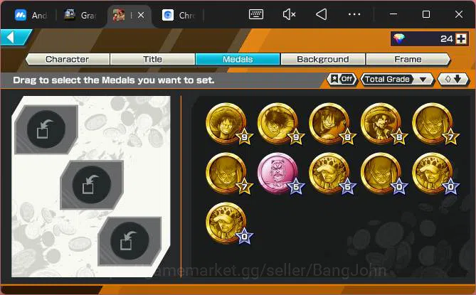 One Piece Bounty Rush Accounts Others GLOBAL| EX 5| PR 5|T5E Nusjuro,BP Kuzan,WI Trafalgar Law,BMO Kaido,MWD Luffy,etc|More 4