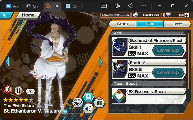 One Piece Bounty Rush Accounts Others GLOBAL| EX 5| PR 5|T5E Nusjuro,BP Kuzan,WI Trafalgar Law,BMO Kaido,MWD Luffy,etc|More 8