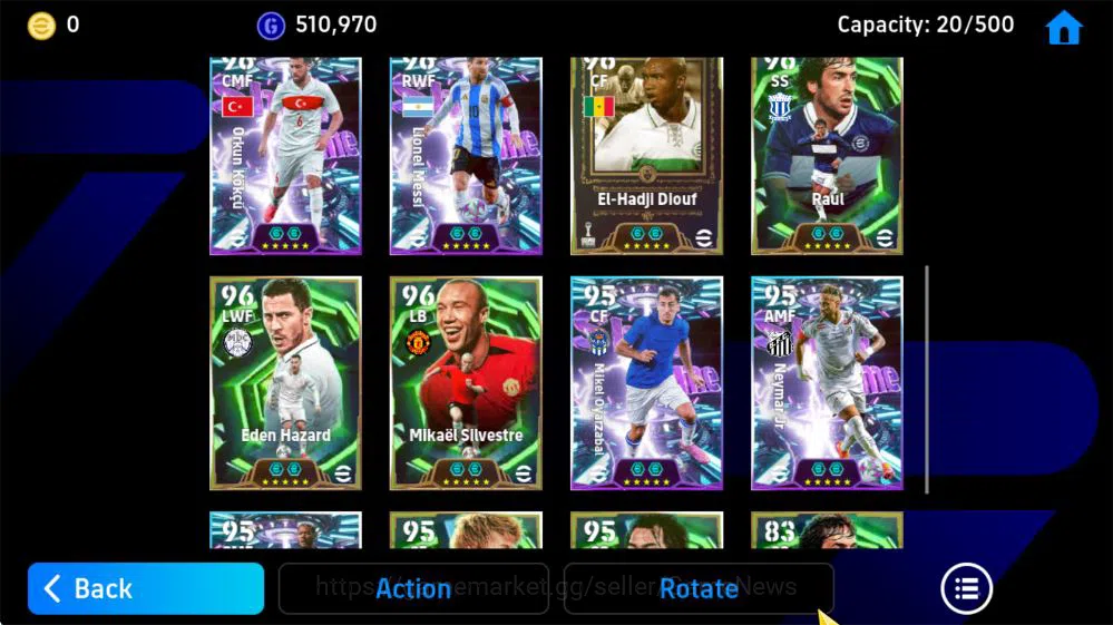 eFootball Accounts Mid-Tier Mobile|Big Time Zlatan Ibrahimovic(Phenom Finishing,Willpower),Marcus Rashford(Acceleration 7