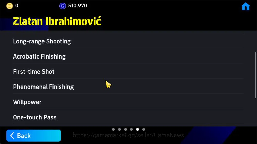 eFootball Accounts Mid-Tier Mobile|Big Time Zlatan Ibrahimovic(Phenom Finishing,Willpower),Marcus Rashford(Acceleration 8