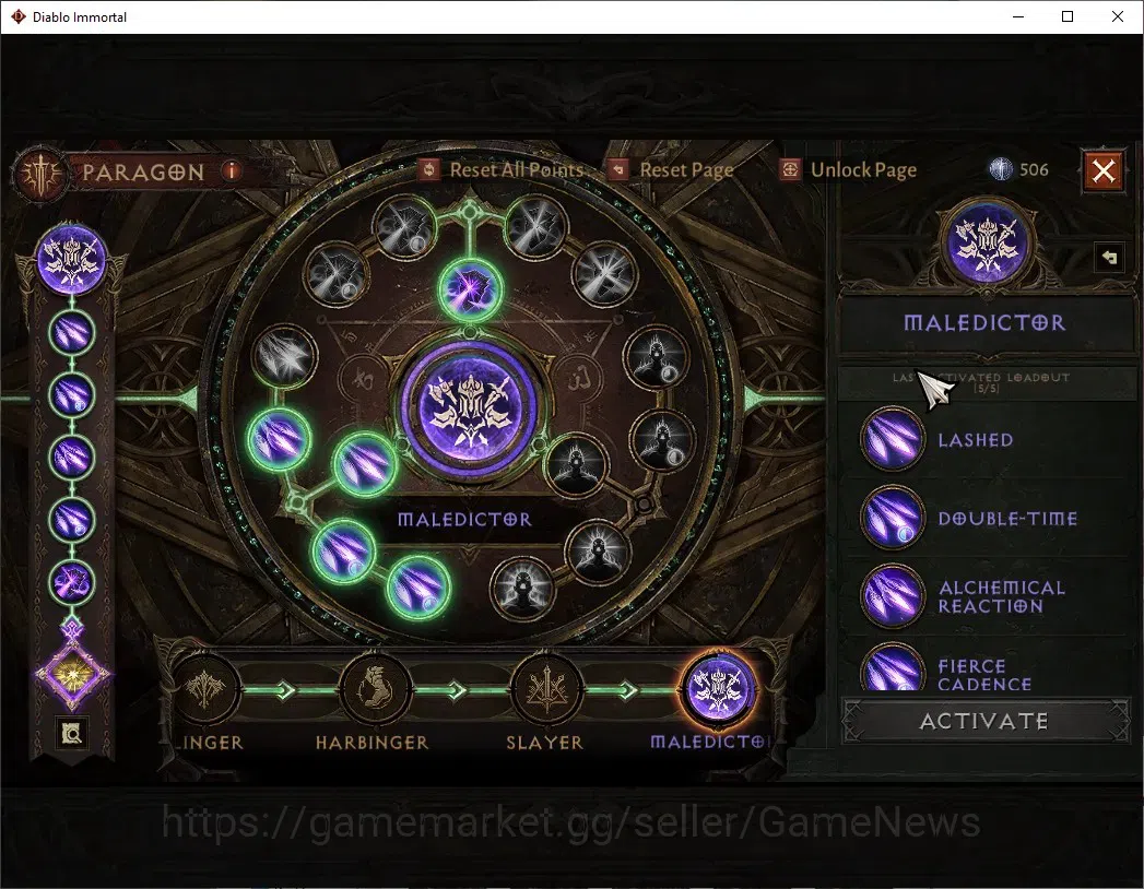 Diablo Immortal Accounts SEA - Vasily|CS ON|Lv60(706)|Demon Hunter|42k CR|R image 11