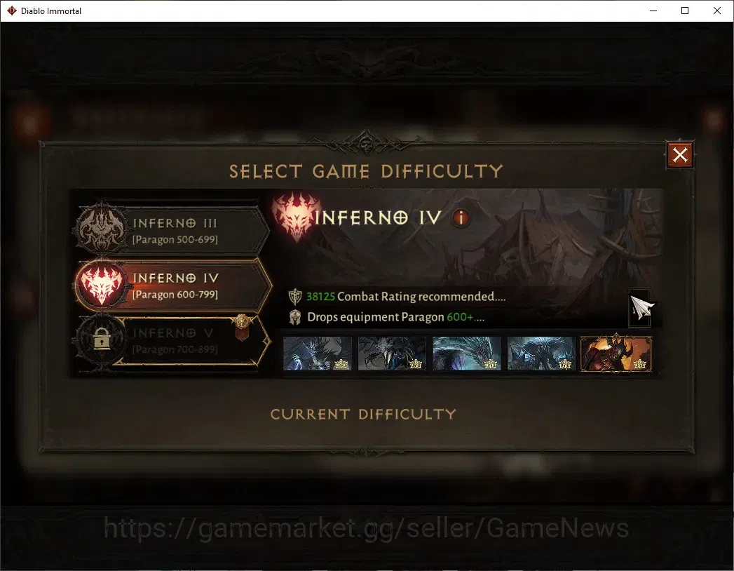 Diablo Immortal Accounts SEA - Vasily|CS ON|Lv60(706)|Demon Hunter|42k CR|R image 13
