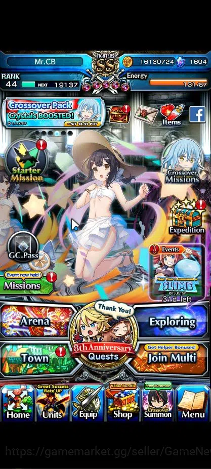 Grand Summoners Accounts Global|Rank 44|7 Asc+ 1 TW|Inumuta+TW,2x S Miyu,Ch image 1