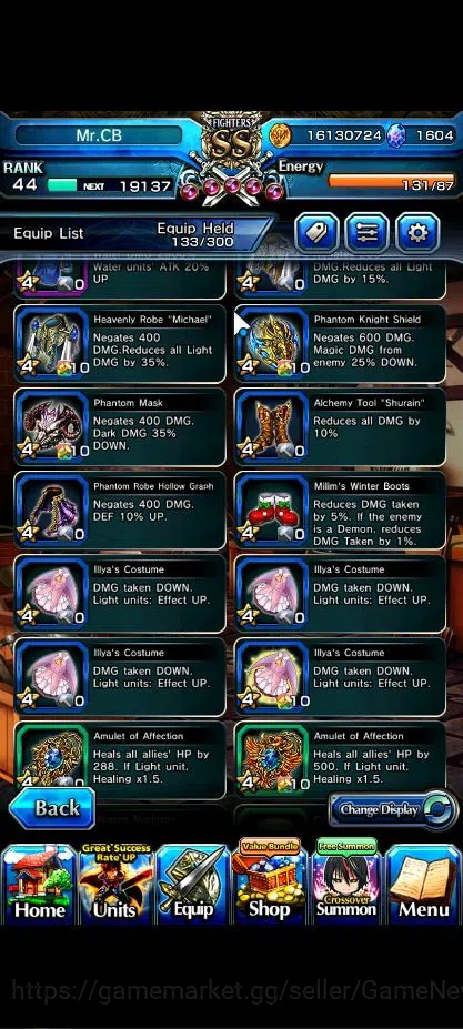 Grand Summoners Accounts Global|Rank 44|7 Asc+ 1 TW|Inumuta+TW,2x S Miyu,Ch image 13