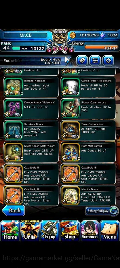 Grand Summoners Accounts Global|Rank 44|7 Asc+ 1 TW|Inumuta+TW,2x S Miyu,Ch image 14