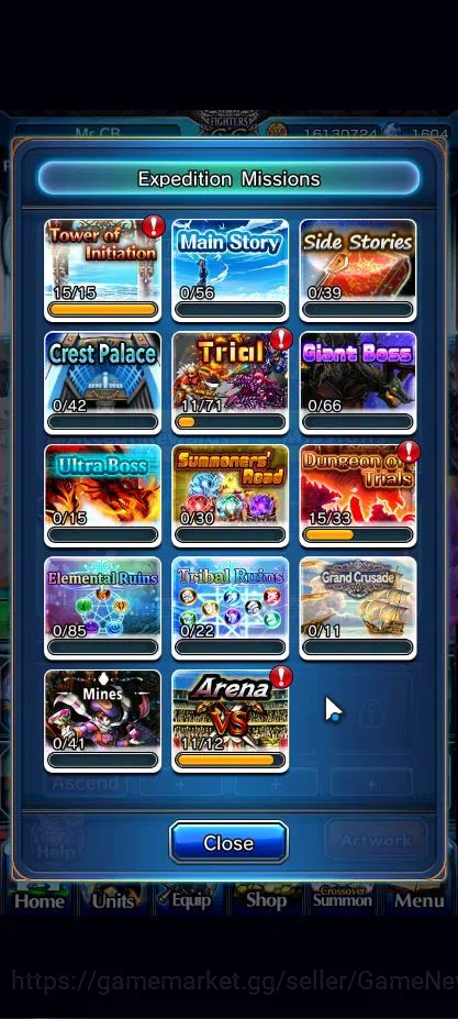 Grand Summoners Accounts Global|Rank 44|7 Asc+ 1 TW|Inumuta+TW,2x S Miyu,Ch image 20
