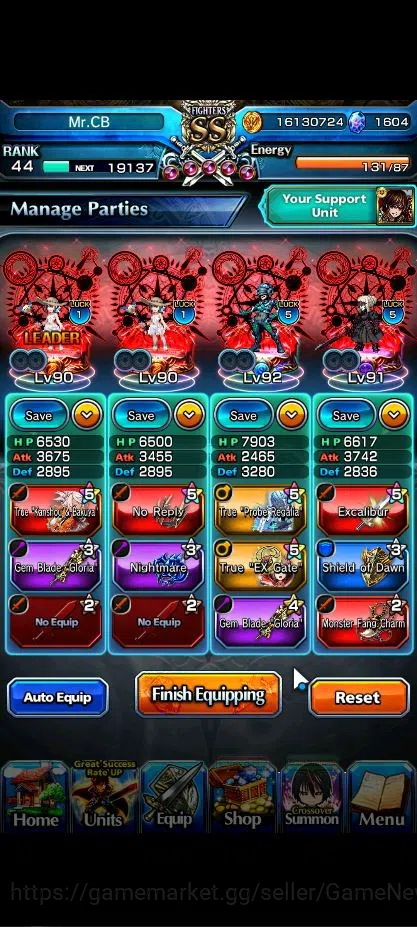 Grand Summoners Accounts Global|Rank 44|7 Asc+ 1 TW|Inumuta+TW,2x S Miyu,Ch image 3