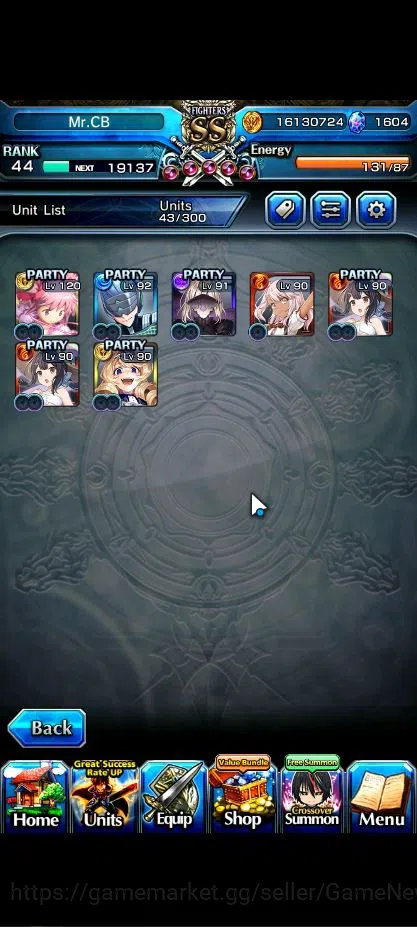 Grand Summoners Accounts Global|Rank 44|7 Asc+ 1 TW|Inumuta+TW,2x S Miyu,Ch image 4
