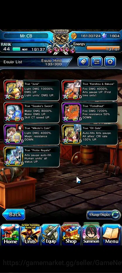 Grand Summoners Accounts Global|Rank 44|7 Asc+ 1 TW|Inumuta+TW,2x S Miyu,Ch image 8