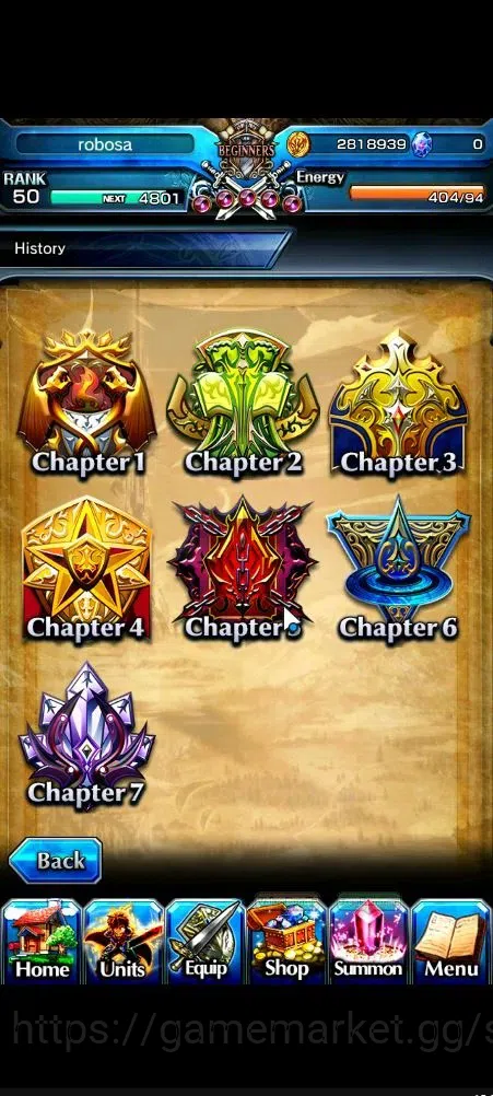 Grand Summoners Accounts Global|Rank 50|4 Ascend+1 TW|Marisa Kirisame+TW,St image 8