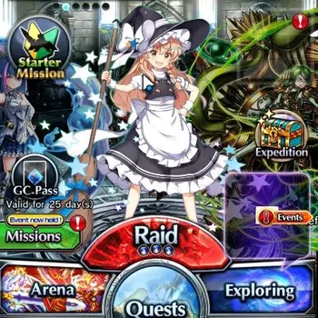 Grand Summoners Mid-Game Global|Rank 50|4 Ascend+1 TW|Marisa Kirisame+TW,St image 1