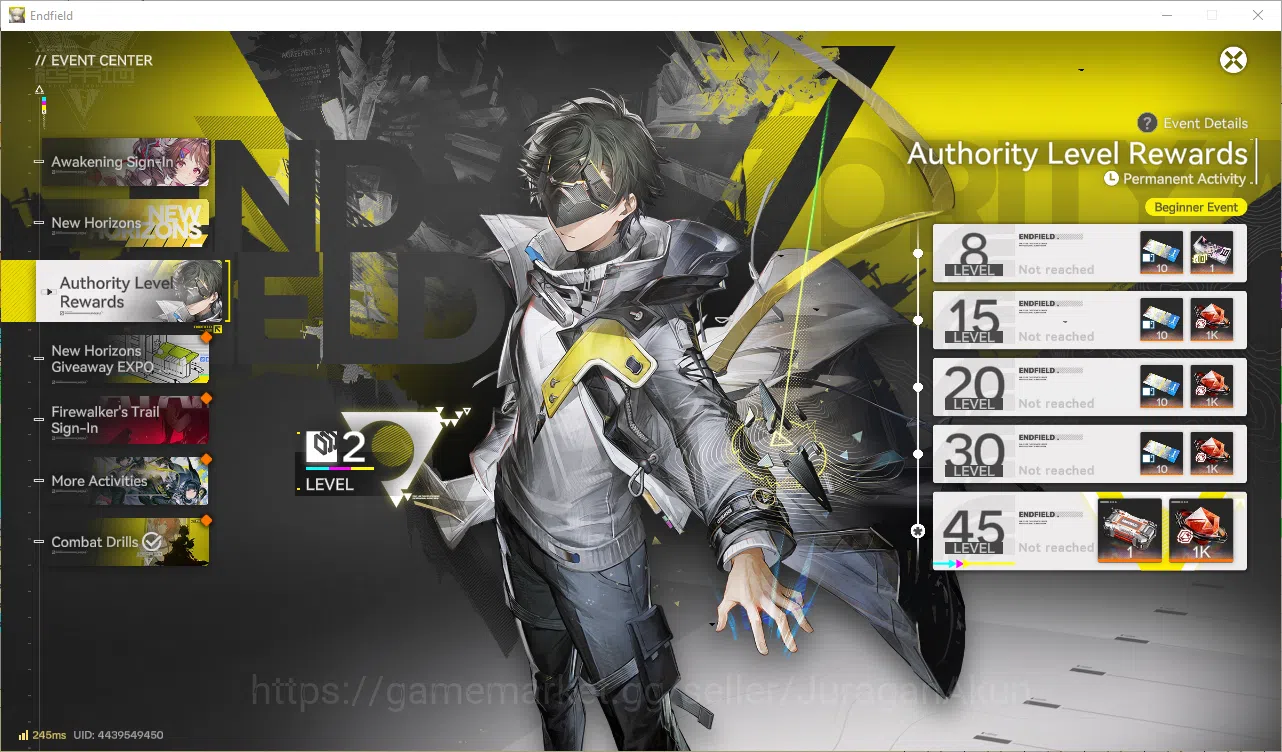 Arknights: Endfield Accounts Asia Lv 2 | Fresh Starter 1 SSR (Last Rite) + 3 SR Character | Male MC |Log Gryplink | Take 2