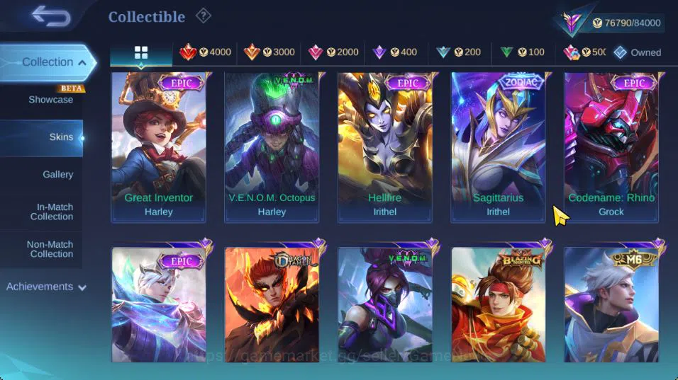 Mobile Legends: Bang Bang Accounts Hero 132|Skin 332|High Immo 107|CC[YSS,Nata],LBox[ image 18