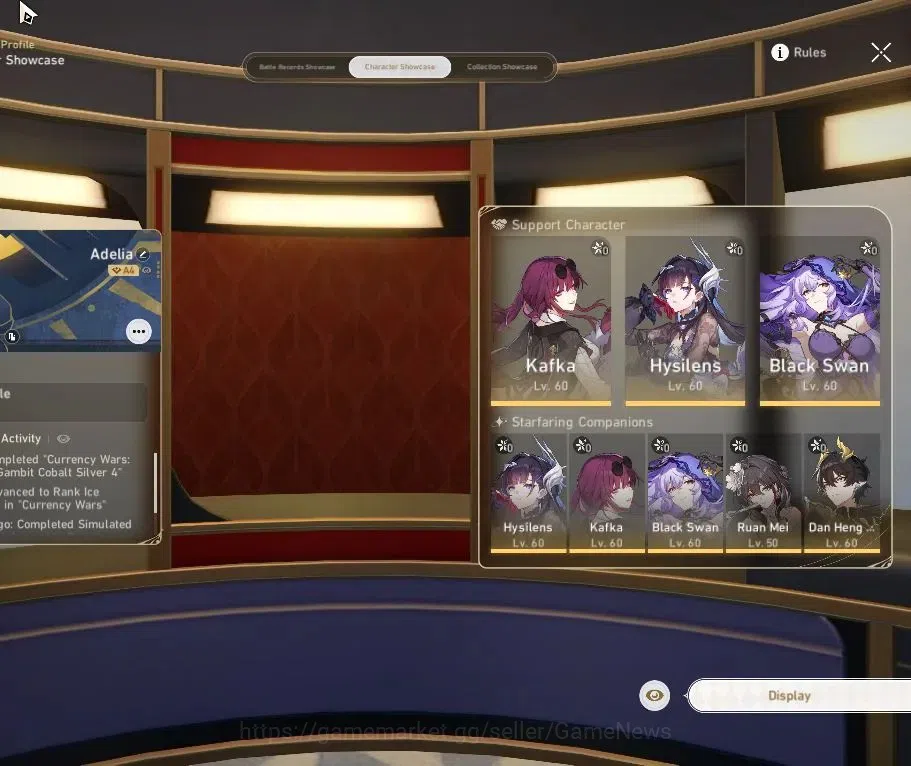Honkai Star Rail Accounts Asia|TL 54|7 Limited|Kafka,Hysilens,Black Swan,Dan image 2