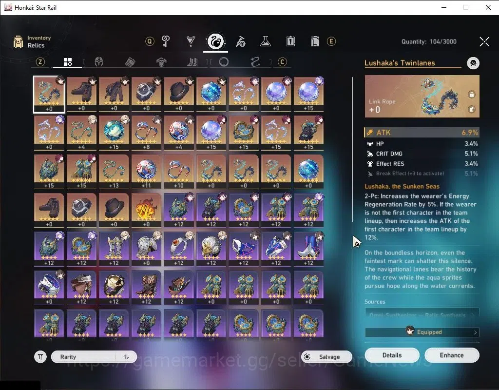 Honkai Star Rail Accounts Asia|TL 54|7 Limited|Kafka,Hysilens,Black Swan,Dan image 7
