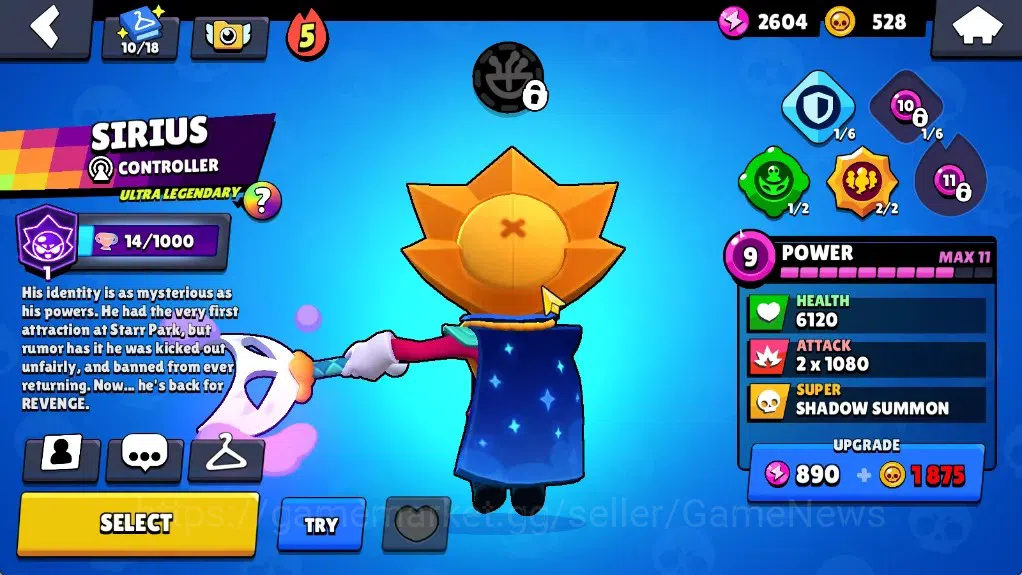 Brawl Stars Accounts 62514 Trophy|102Brawlers 19Max|UL Kaze&Sirius|10k 14