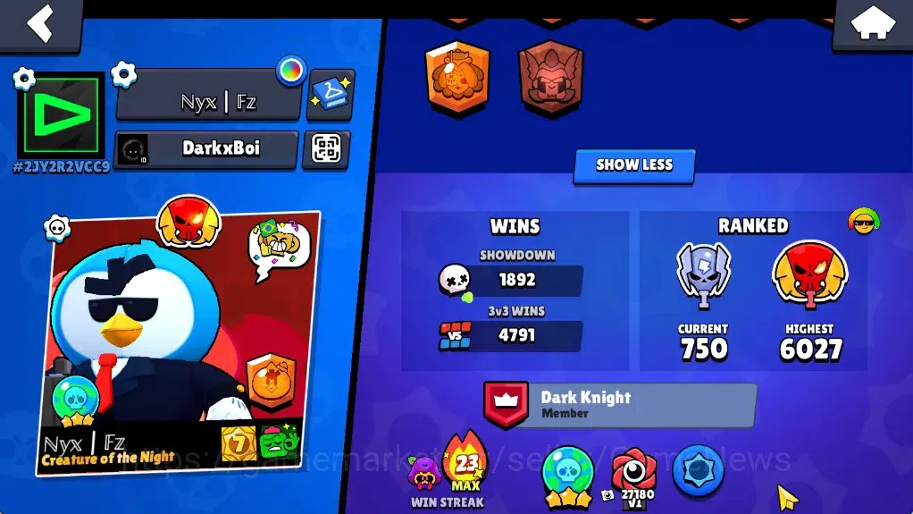 Brawl Stars Accounts 62514 Trophy|102Brawlers 19Max|UL Kaze&Sirius|10k 4