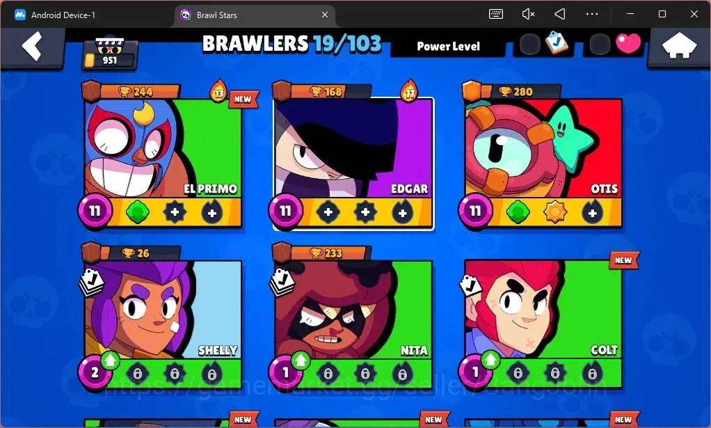 Brawl Stars Accounts Global |951 Trophy|19 Brawler|3 Lv11 (EL Primo,Edg image 5