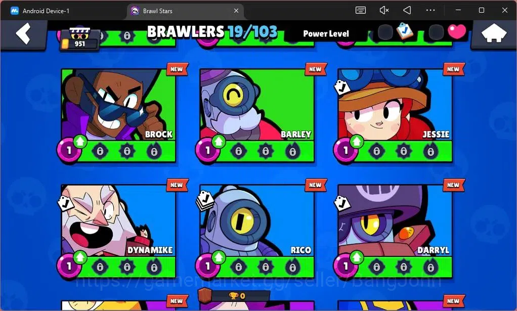 Brawl Stars Accounts Global |951 Trophy|19 Brawler|3 Lv11 (EL Primo,Edg image 6