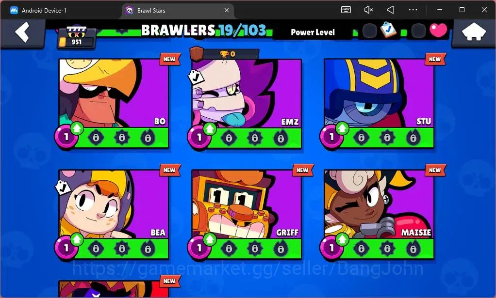 Brawl Stars Accounts Global |951 Trophy|19 Brawler|3 Lv11 (EL Primo,Edg image 7