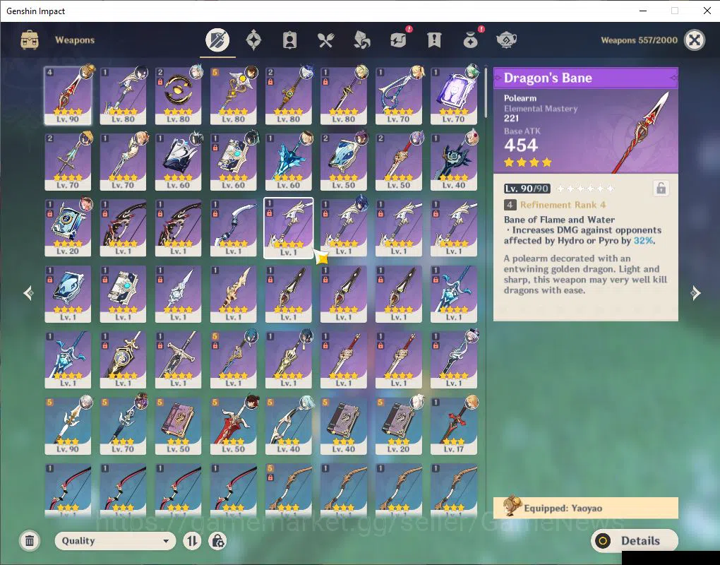 Genshin Impact Accounts ASIA|AR 55|6 Limited+32(*4Character)|Neuvillate,Fu image 4