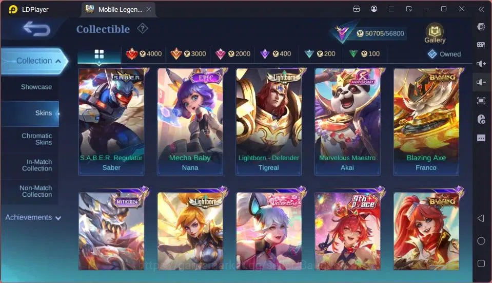 Mobile Legends: Bang Bang Accounts GLOBAL Hero 118 Skin 207| LuckBox Martis| Valentin image 10