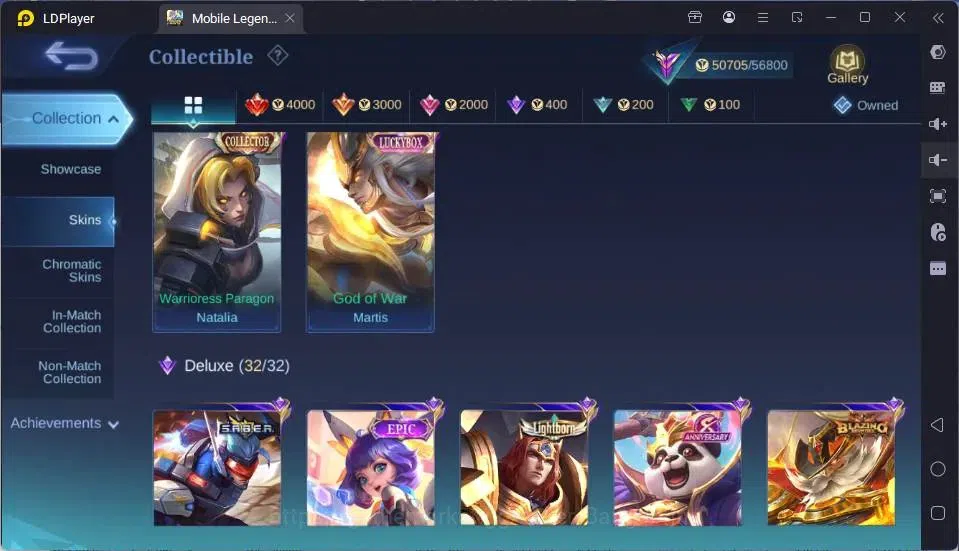 Mobile Legends: Bang Bang Accounts GLOBAL Hero 118 Skin 207| LuckBox Martis| Valentin image 11