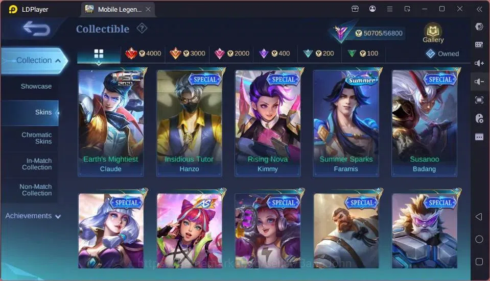 Mobile Legends: Bang Bang Accounts GLOBAL Hero 118 Skin 207| LuckBox Martis| Valentin image 3