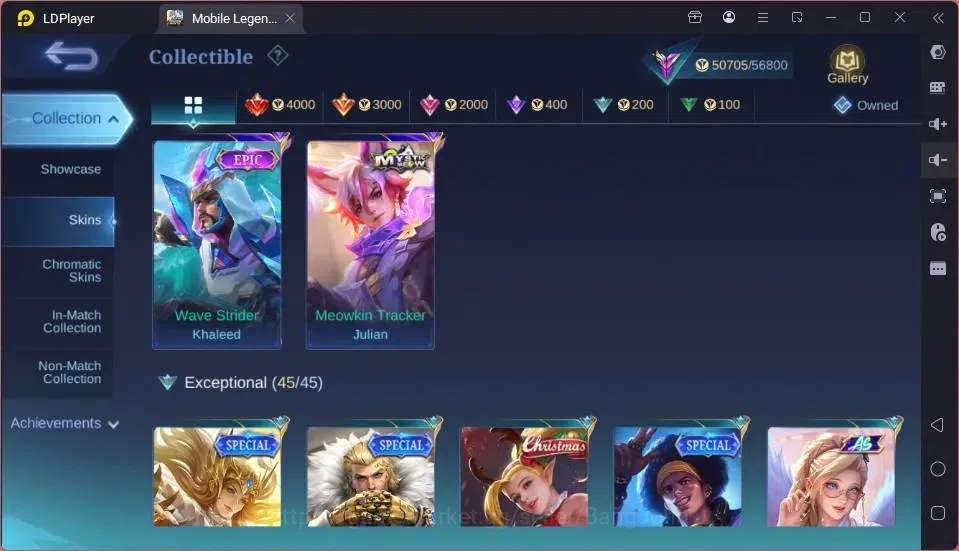 Mobile Legends: Bang Bang Accounts GLOBAL Hero 118 Skin 207| LuckBox Martis| Valentin image 7