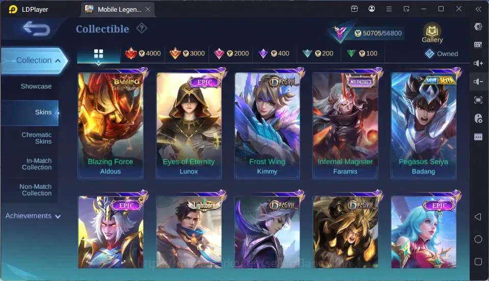 Mobile Legends: Bang Bang Accounts GLOBAL Hero 118 Skin 207| LuckBox Martis| Valentin image 8
