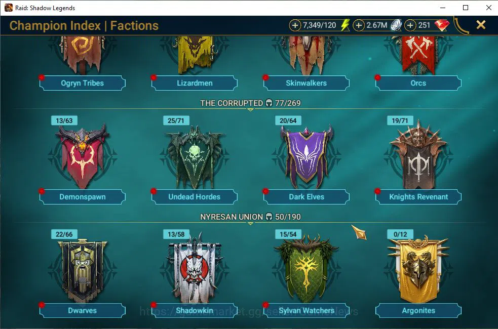 Raid: Shadow Legends Accounts Lv50 582K Power|1 Mythical (Nais)|19 Legendary (Cr image 18