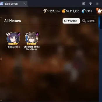 Epic Seven Accounts Starter Global Unverif|Best Starter|2ML(F.Cecilia,SotDDiene)|PoH+Bless ON|SS 1.9K|Side Story