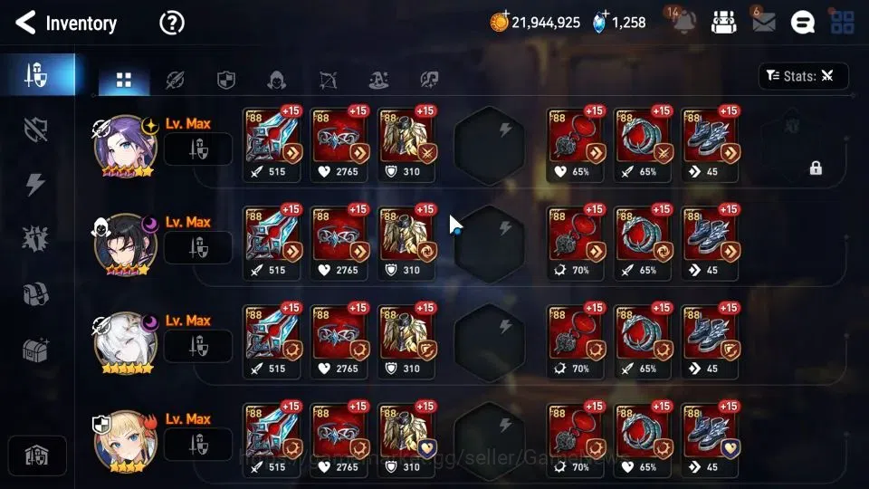 Epic Seven Accounts GLOBAL Unverif|New Era|5 ML (Salome,LW Peira,EW Lu image 12
