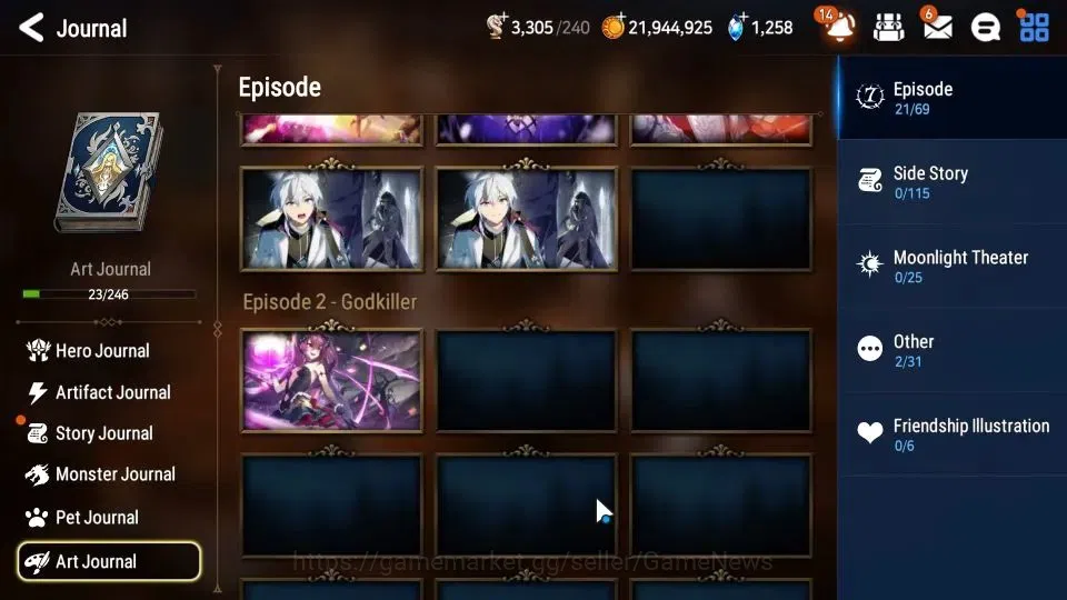 Epic Seven Accounts GLOBAL Unverif|New Era|5 ML (Salome,LW Peira,EW Lu image 19