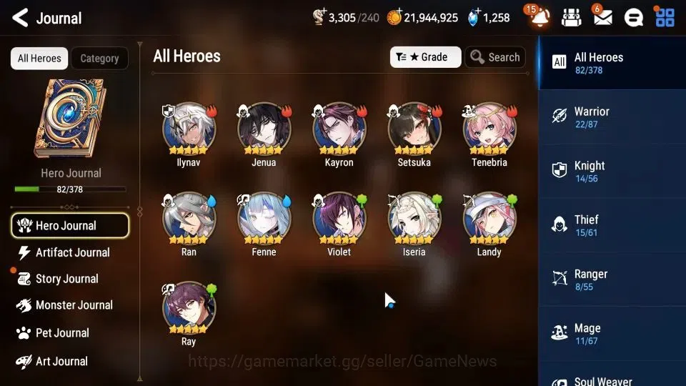Epic Seven Accounts GLOBAL Unverif|New Era|5 ML (Salome,LW Peira,EW Lu image 7