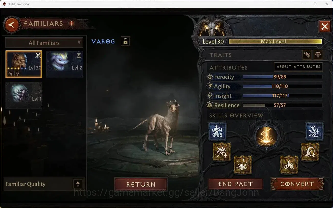 Diablo Immortal Accounts High-End NA - High Heavens | 60 (636) Barbarian - Maledictor | CR 36k | Reso 360 | Inferno 2 |Varog 15