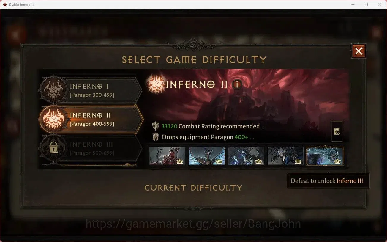 Diablo Immortal Accounts High-End NA - High Heavens | 60 (636) Barbarian - Maledictor | CR 36k | Reso 360 | Inferno 2 |Varog 6