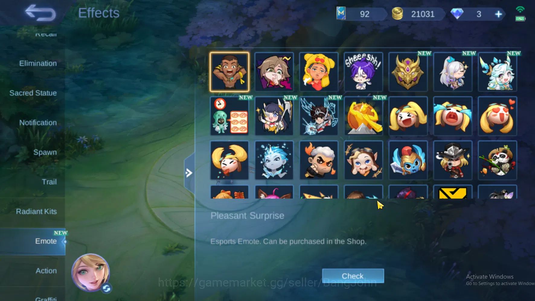 Mobile Legends: Bang Bang Accounts Hero 107 | Skin 227 | Aspirants Angela | KOF Karin image 10