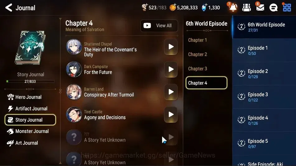 Epic Seven Accounts GLOBAL Unverif|New Era|2 ML(Rhiana & Luciel,Last R image 10