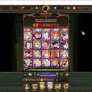The Seven Deadly Sins: Grand Cross Others Global|1,3M CC|89 DM+30 LS|1 LR+4 UR|Elizabeth,Nem image 1