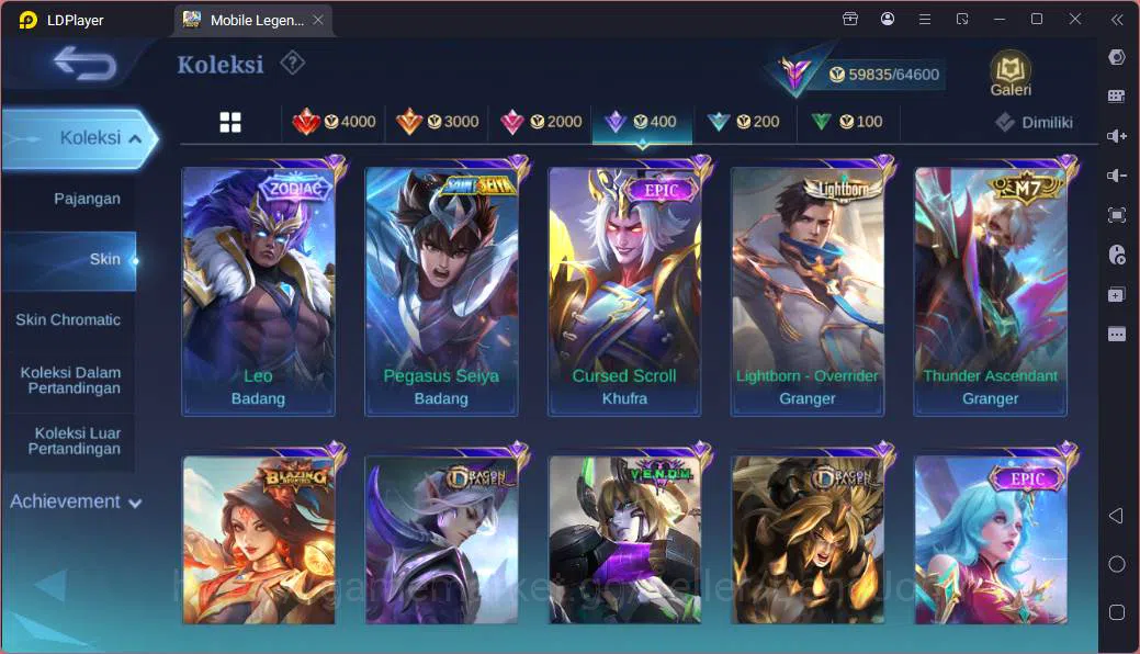 Mobile Legends: Bang Bang Accounts Hero 96|Skin 222|Kof Dyrroth+Karina,Prime Granger, image 13
